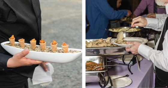 Purple Onion Catering Co Appetizers and buffet food wedding