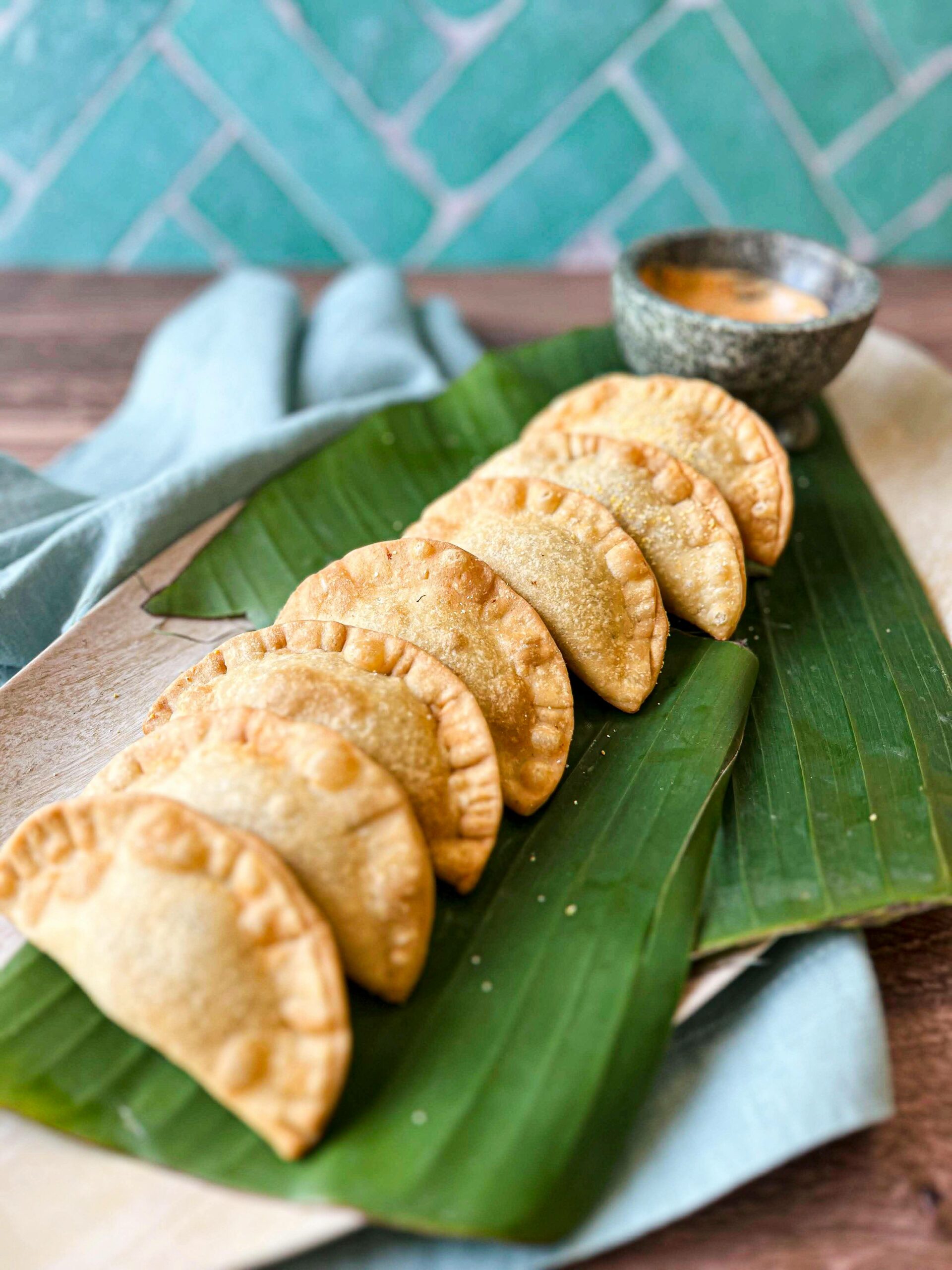 BRAİSED SHORT RİB EMPANADA - Caramelized Onion | BBQ | Chipotle Sauce| Mozzarella Cheese | Cilantro | Chimichurri Sauce